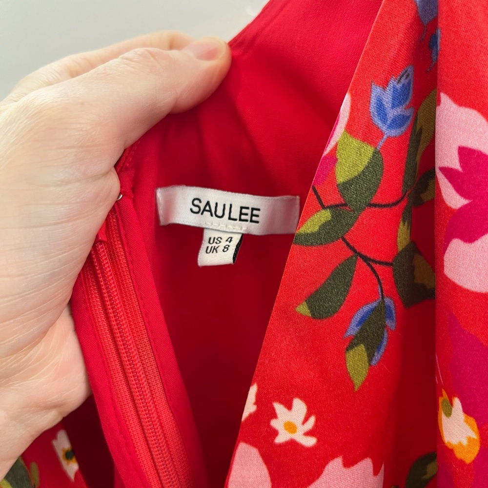 Sau lee floral Red High Low Dress revolve - Picture 6 of 9